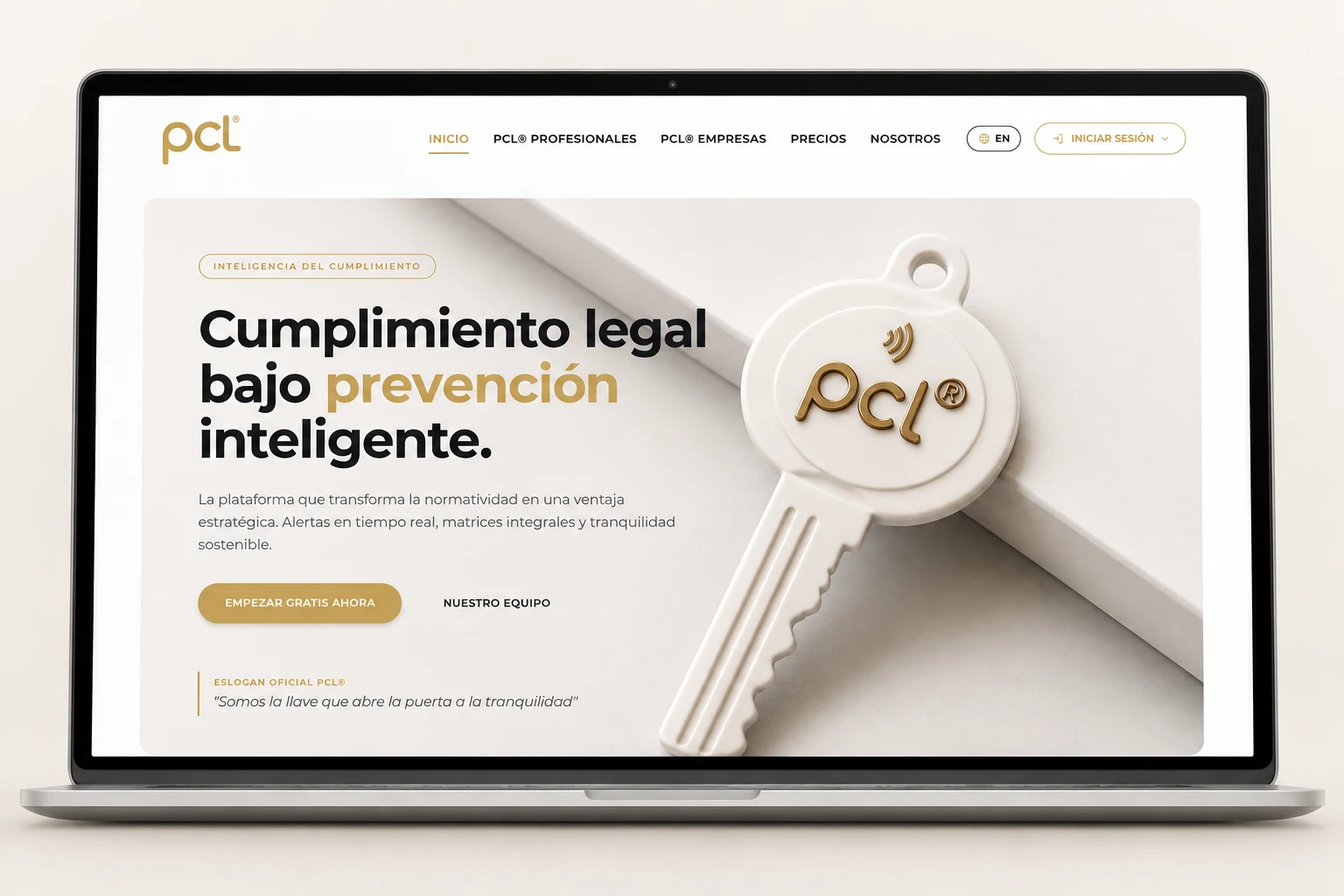 Presentación del sitio PCL de prevención y control legal para empresas y profesionales